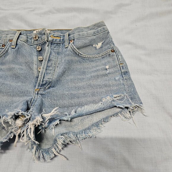AGOLDE Parker Vintage Cutoff Shorts Women Size 26 Swapmeet - Picture 13 of 15